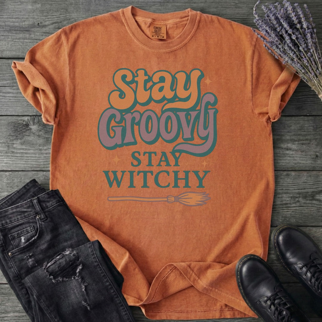 Stay Groovy Stay Witchy T-Shirt