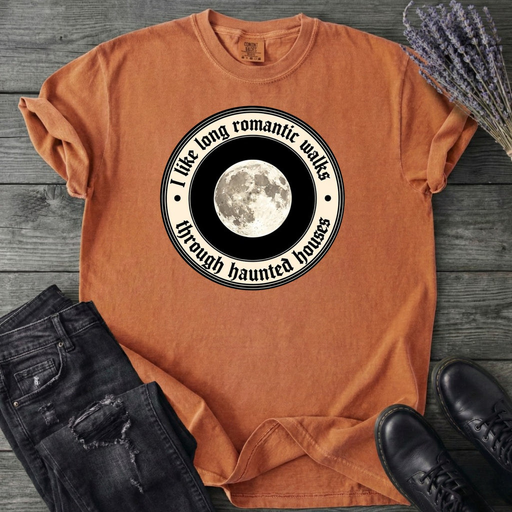 Long Romatic Walks Haunted House T-Shirt