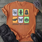 Spooky But Sweet Grid T-Shirt