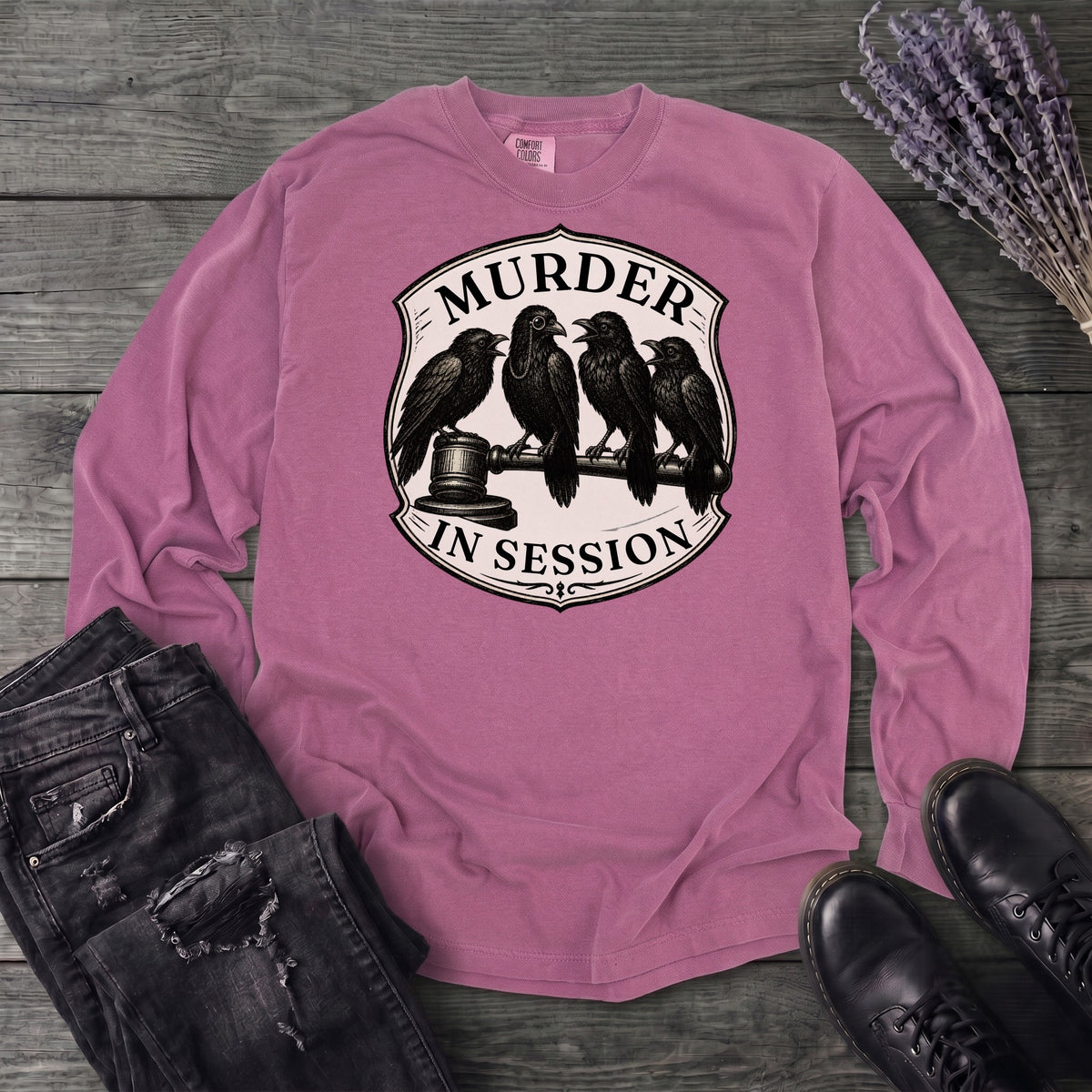 Murder In Session Long Sleeve T-Shirt