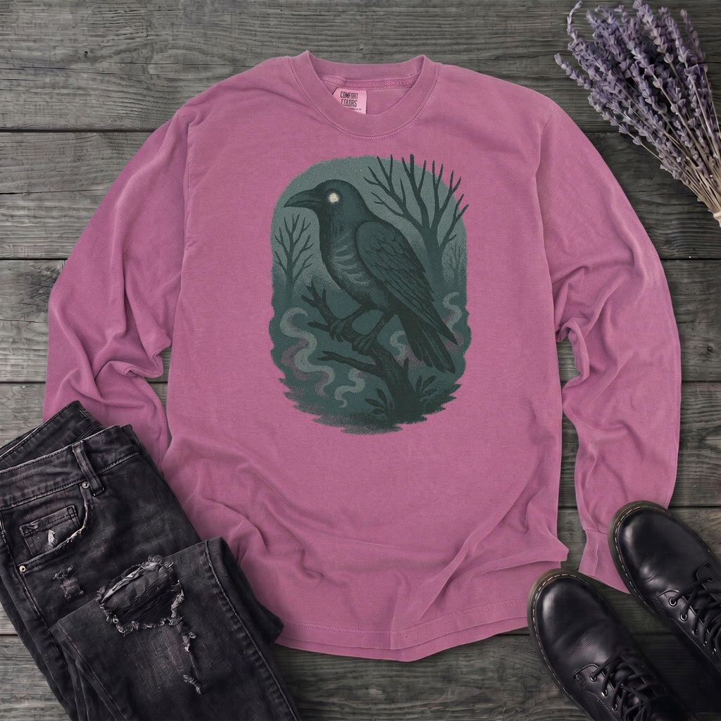 Woodland Spirits Raven Long Sleeve T-Shirt