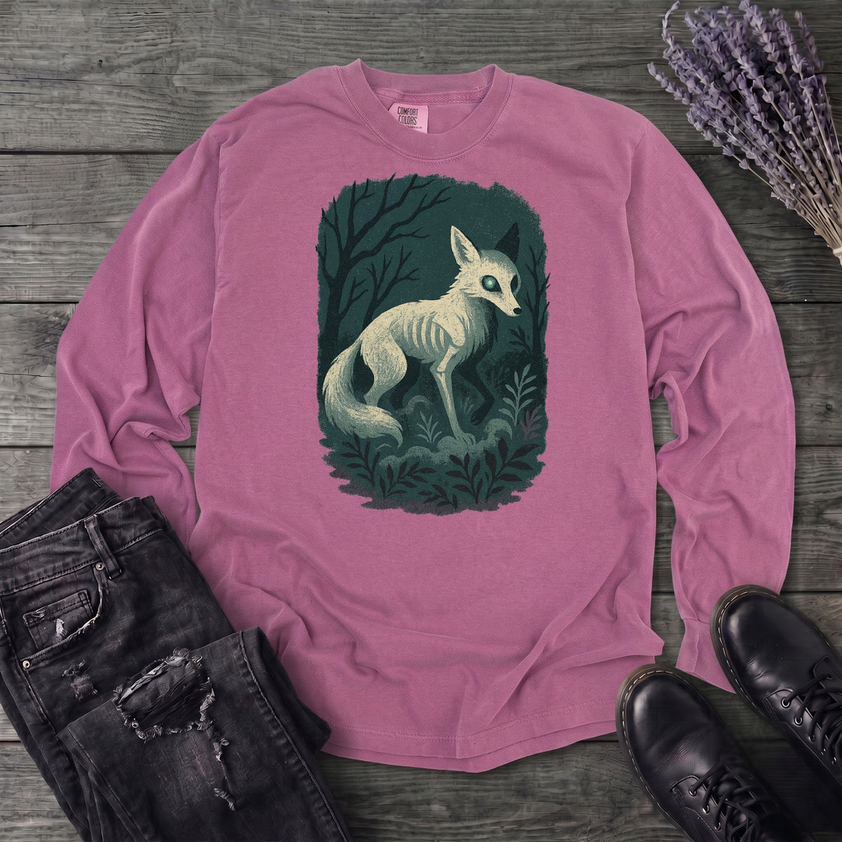 Woodland Spirits Fox Long Sleeve T-Shirt