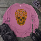 autumn leaves skull Long Sleeve T-Shirt
