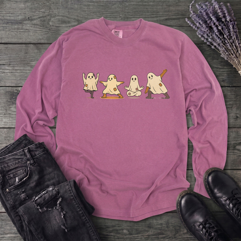 ghost yoga Long Sleeve T-Shirt
