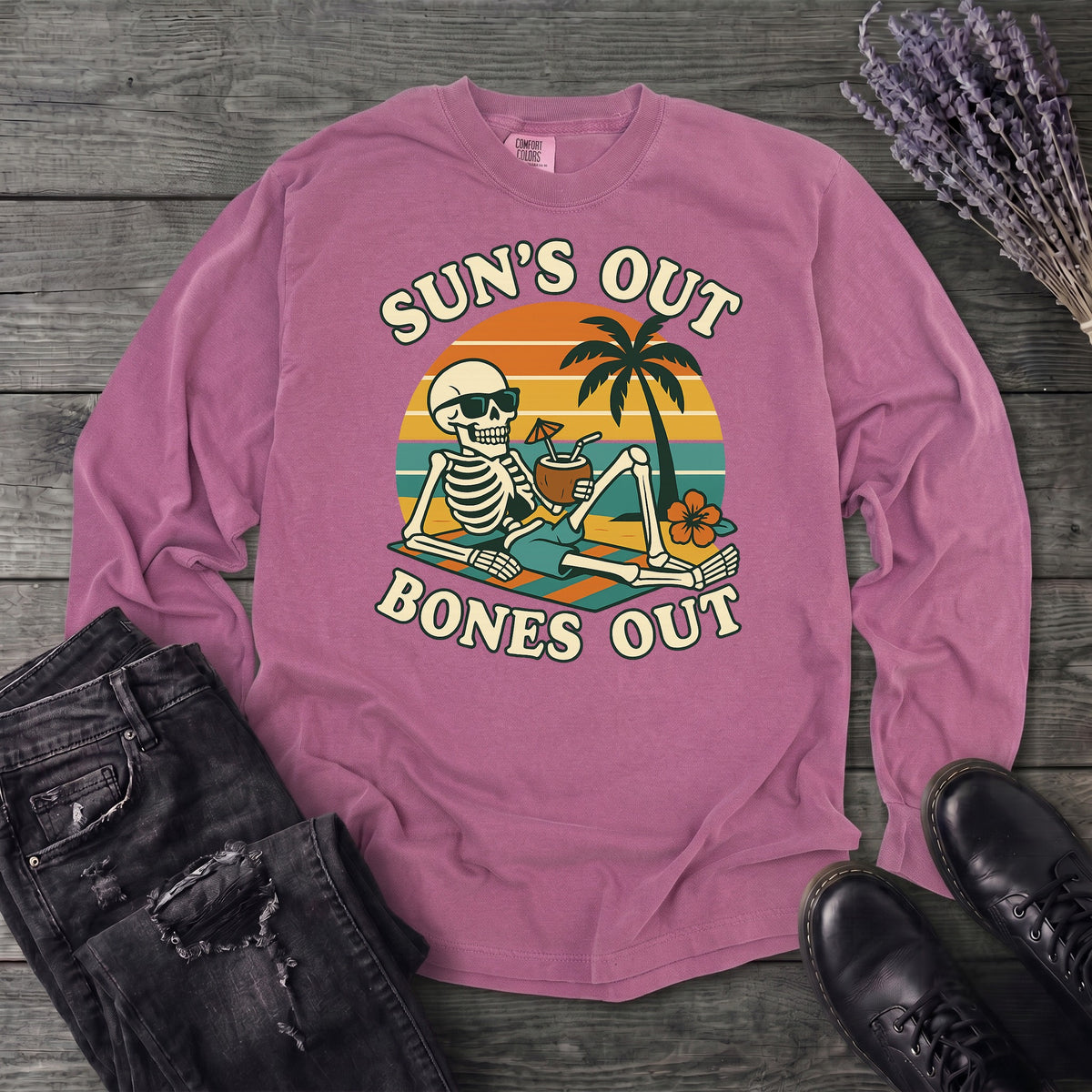 Suns Out Bones Out Long Sleeve T-Shirt