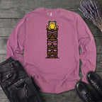 Tiki Tower Frog Long Sleeve T-Shirt