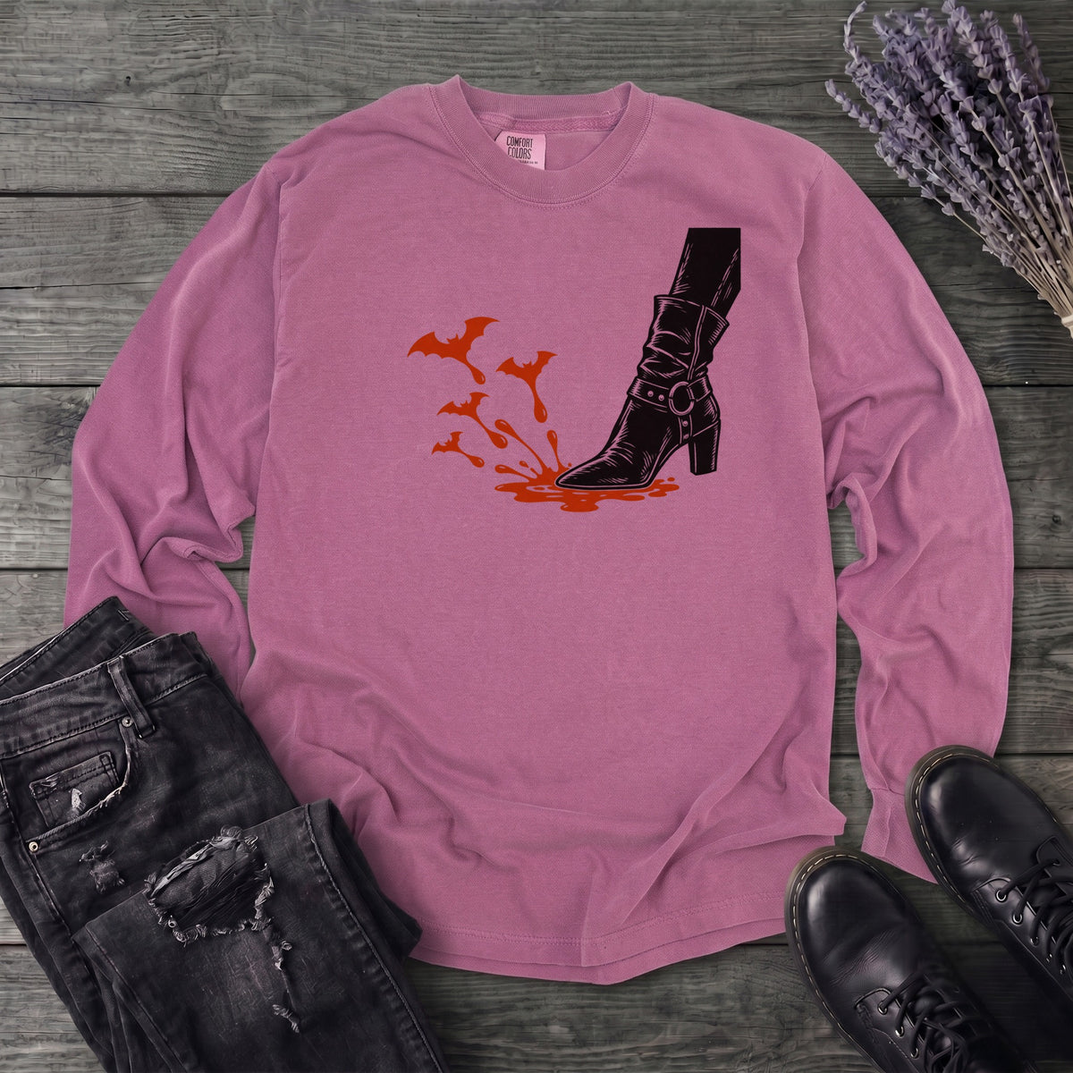 Crimson Stomp Long Sleeve T-Shirt