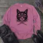 Cat Knitting Needles Long Sleeve T-Shirt