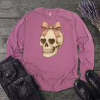 Coquette Skull Long Sleeve T-Shirt