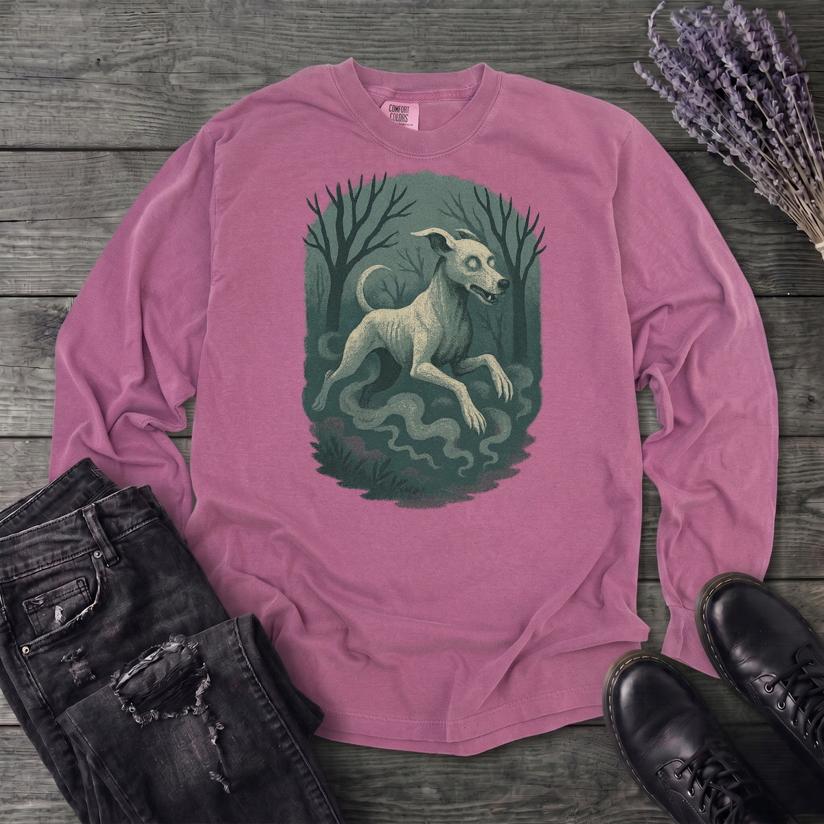 Woodland Spirits Hound Long Sleeve T-Shirt