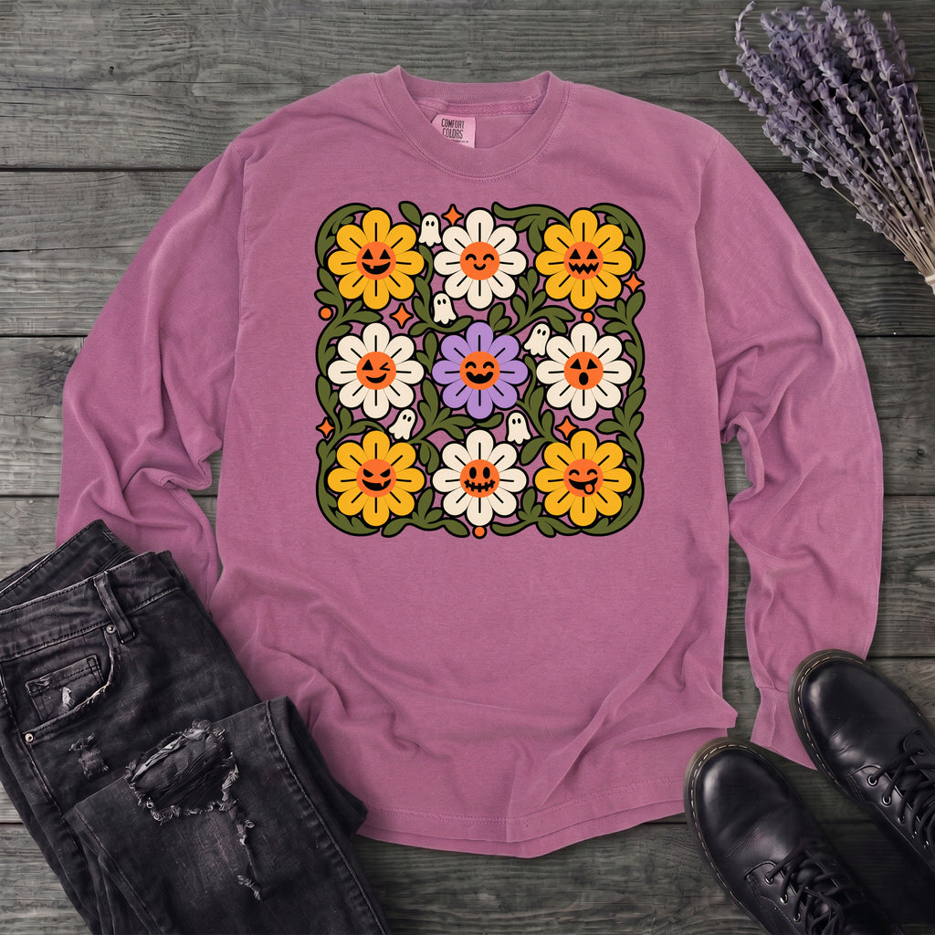 Spooky Floral Long Sleeve T-Shirt