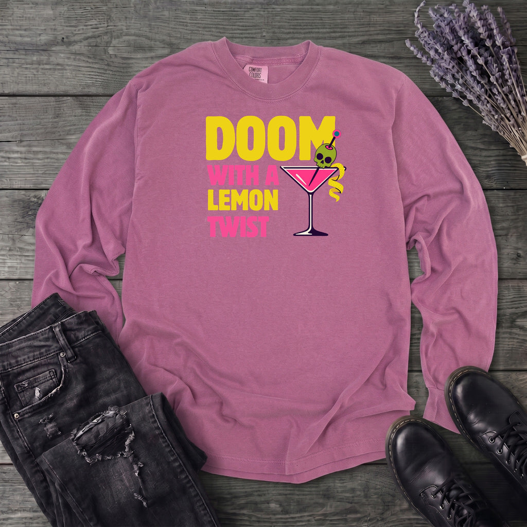Doom With A Lemon Twist Long Sleeve T-Shirt