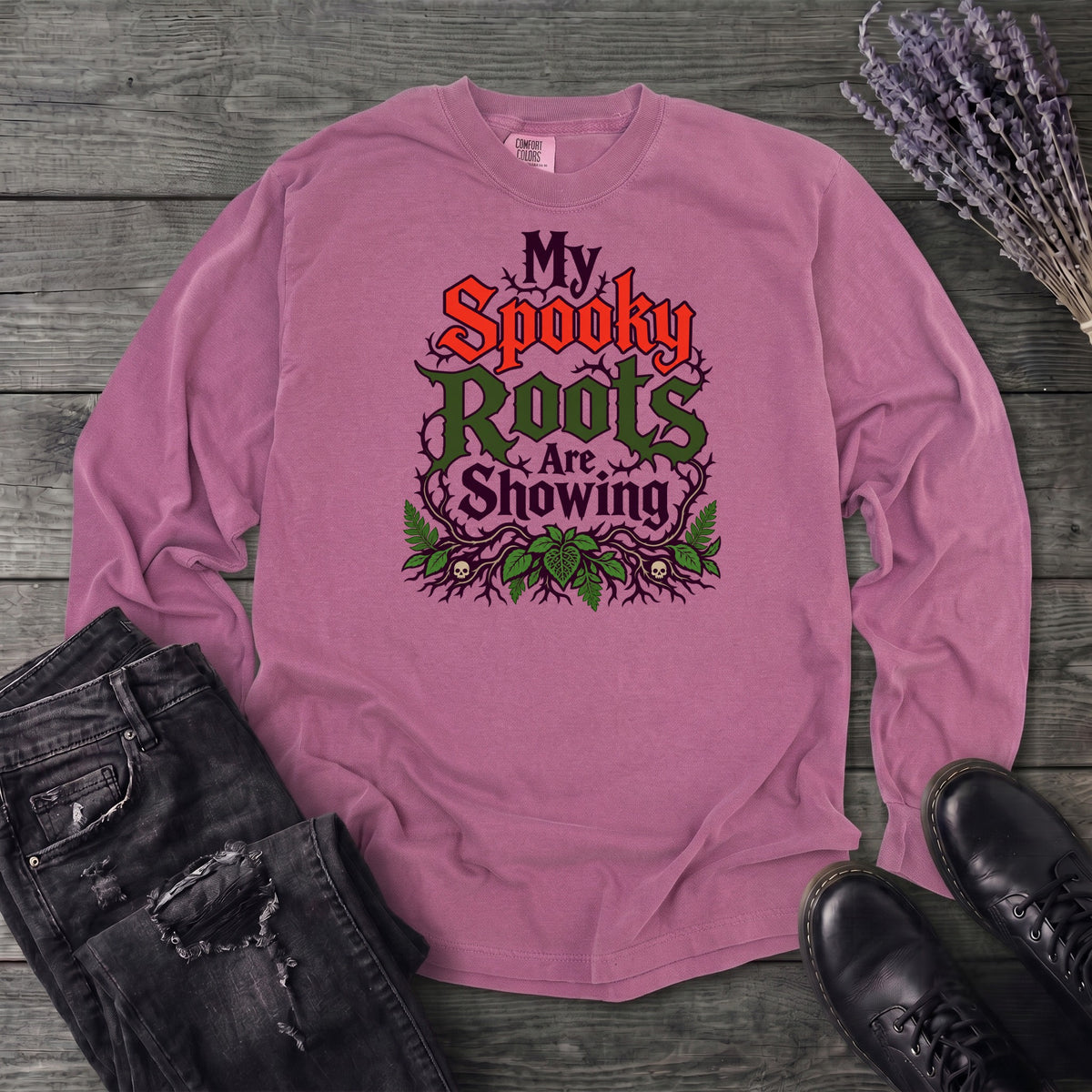 My Spooky Roots Are Showing Long Sleeve T-Shirt