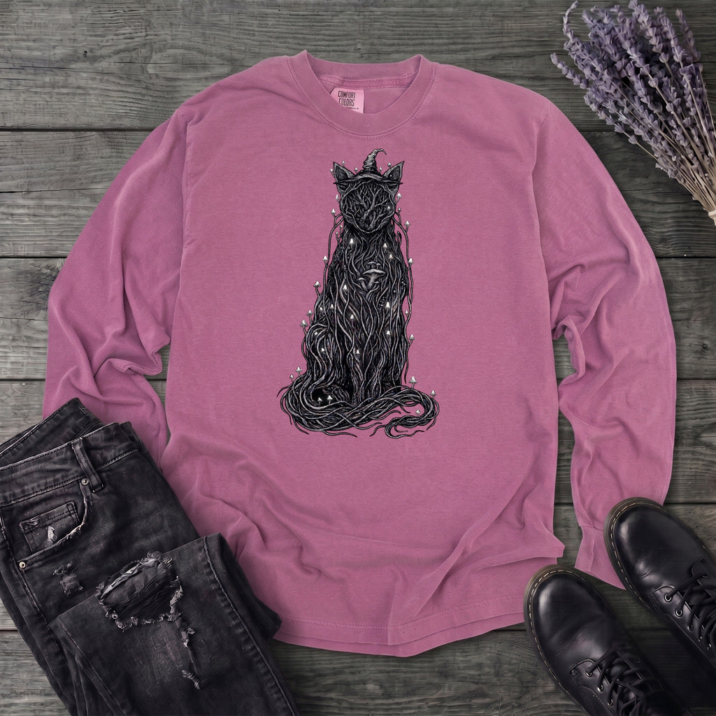 willow witch cat Long Sleeve T-Shirt