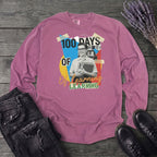 Old School 100 Days Of Learning Long Sleeve T-Shirt