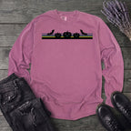 Bats Jack O Lantern Stripe Long Sleeve T-Shirt