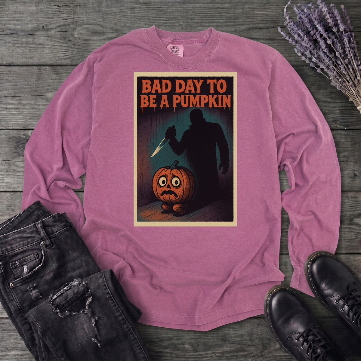 Bad Day To Be A Pumpkin Long Sleeve T-Shirt