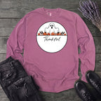 Ghost Thankful Badge Long Sleeve T-Shirt