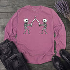 Skeleton Wishbone Pull Long Sleeve T-Shirt