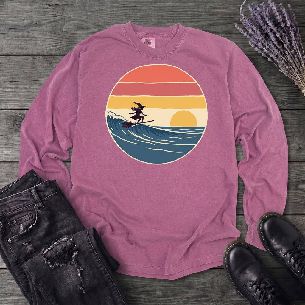 Surfing Witch Long Sleeve T-Shirt