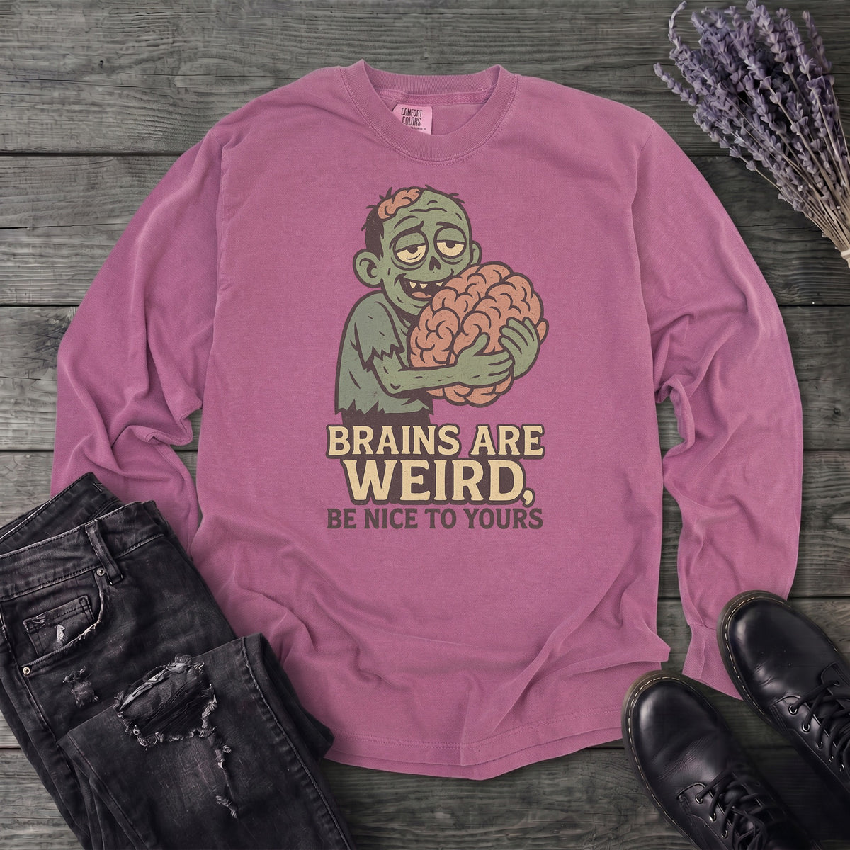 Brains Are Weird Long Sleeve T-Shirt