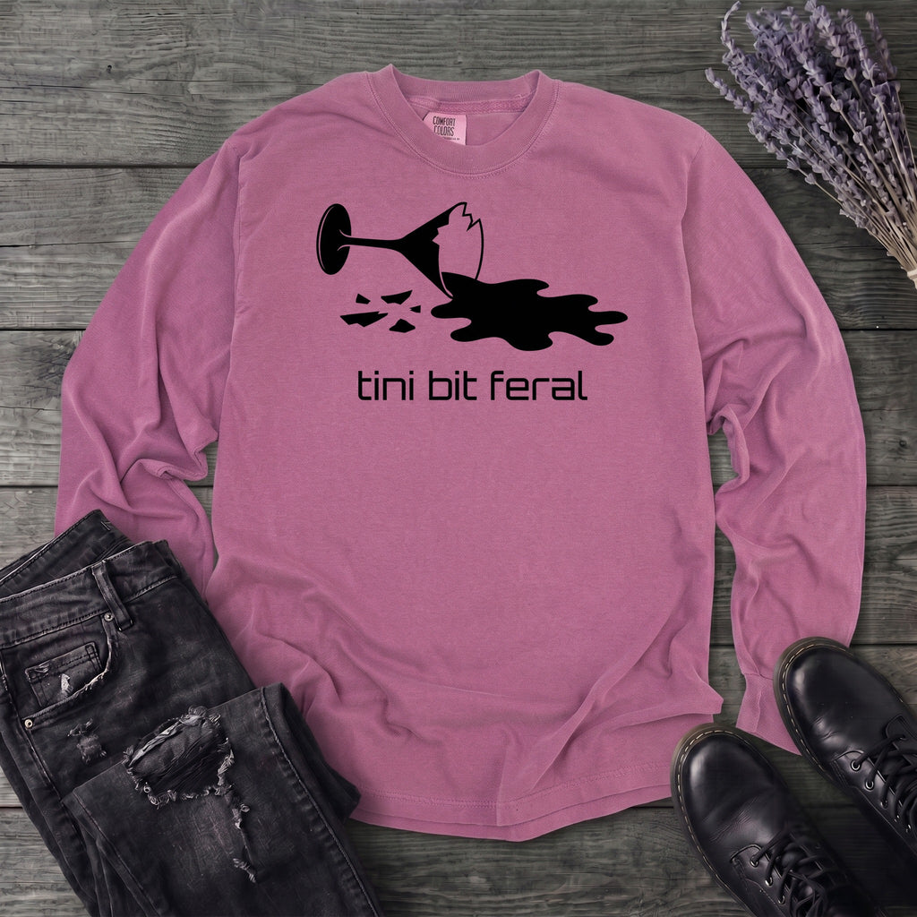tini bit feral Long Sleeve T-Shirt