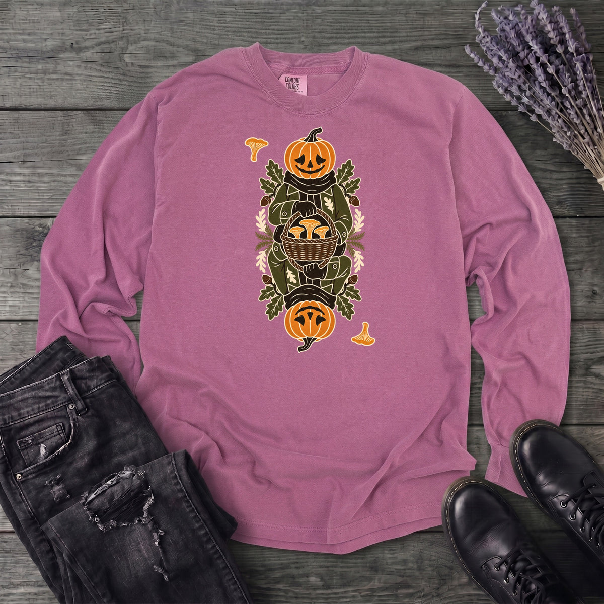 Jack Of Mushrooms Long Sleeve T-Shirt