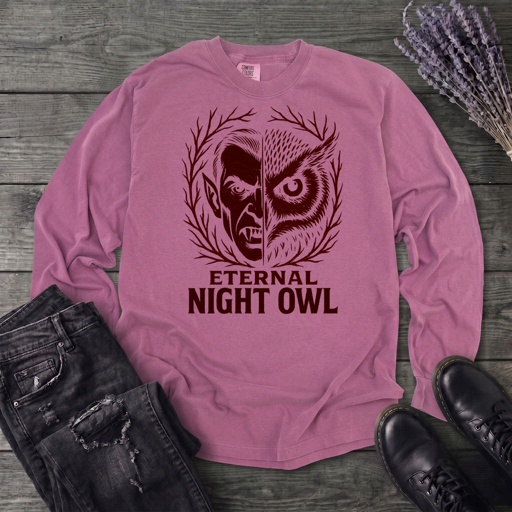 Eternal Night Owl Long Sleeve T-Shirt