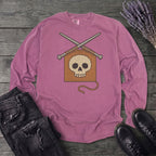 Knit Skull Long Sleeve T-Shirt