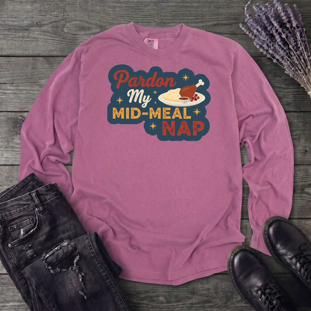 Mid Meal Nap Long Sleeve T-Shirt