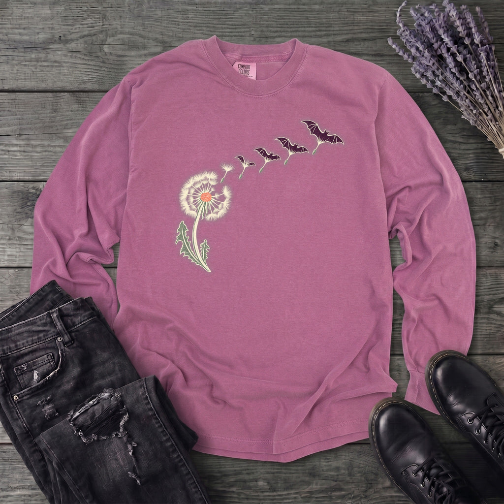 Dandelion Bats Long Sleeve T-Shirt
