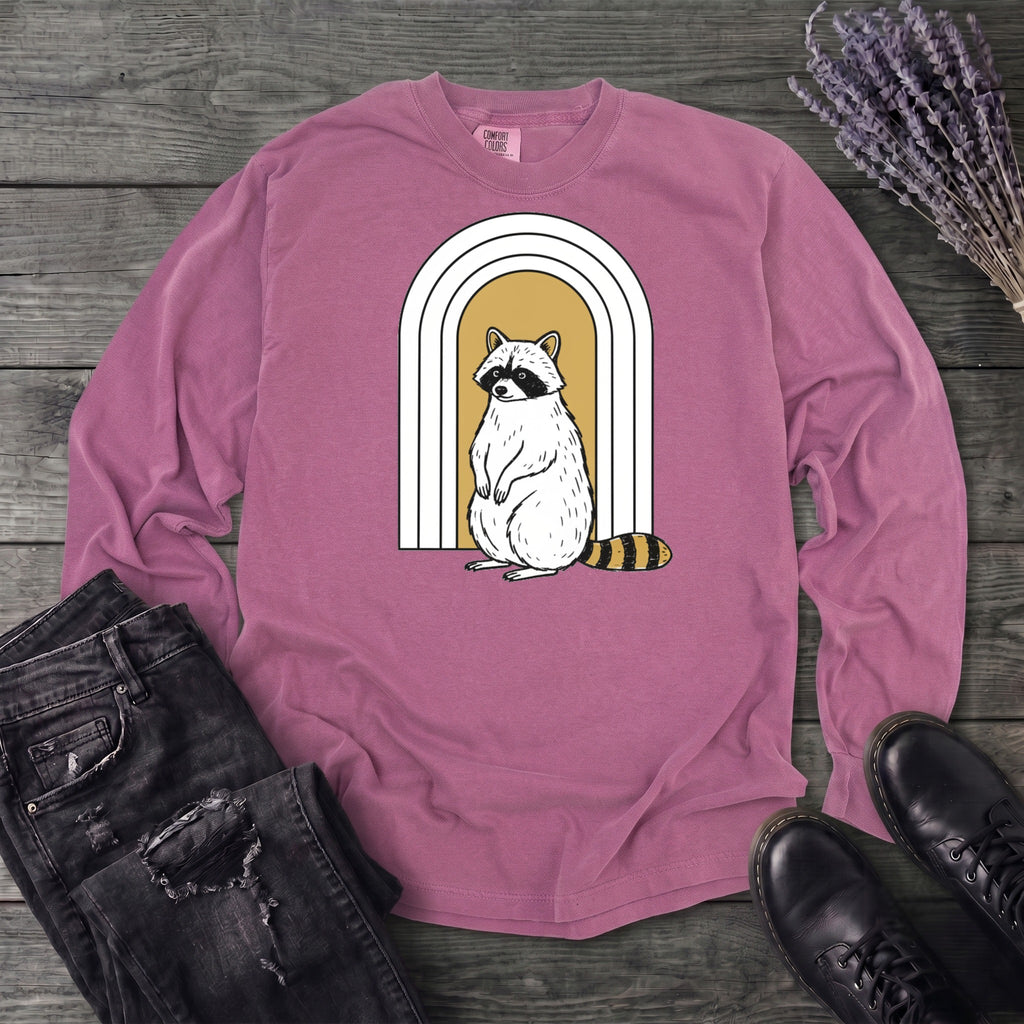 Raccoon Arch Long Sleeve T-Shirt