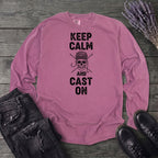 Keep Calm And Cast On Long Sleeve T-Shirt