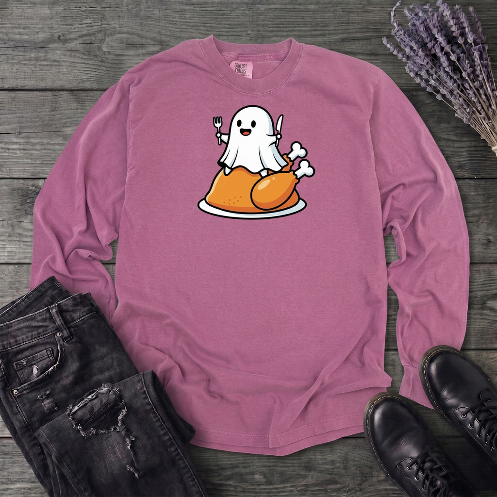 Ghost On Turkey Long Sleeve T-Shirt