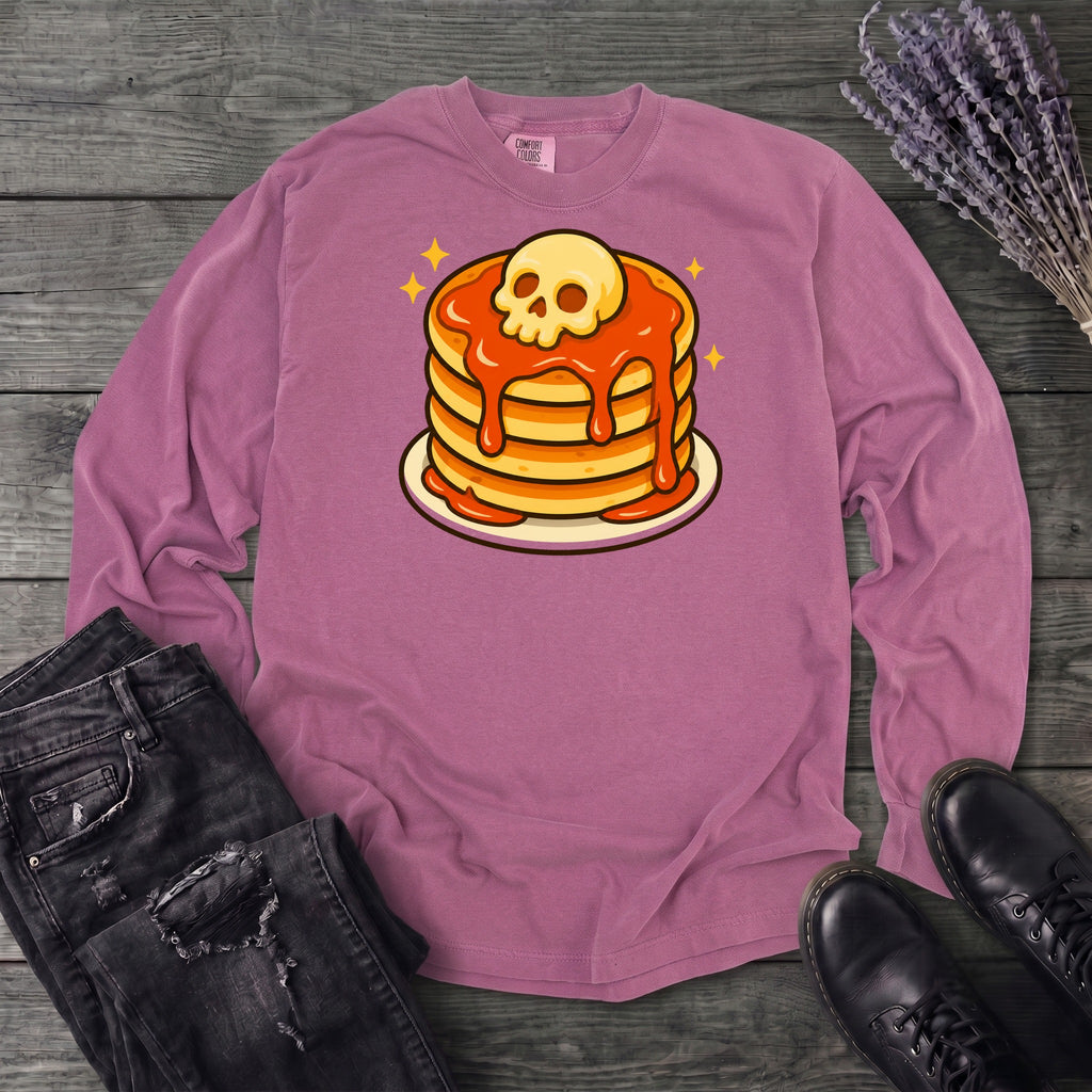 Skull Butter Pancakes Long Sleeve T-Shirt