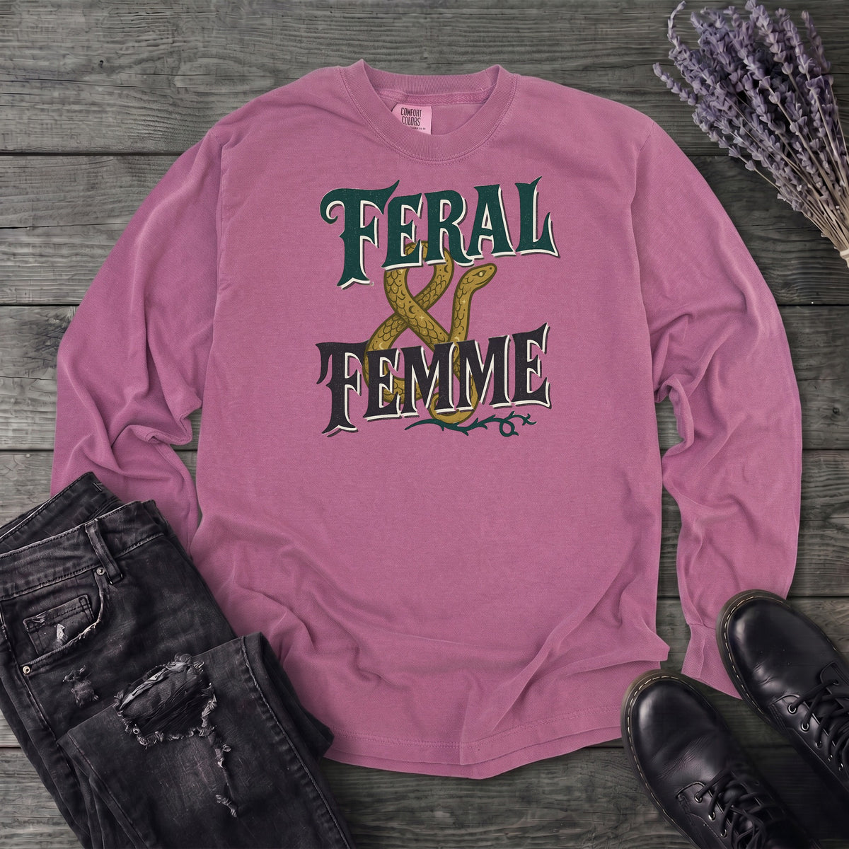 Feral And Femme Long Sleeve T-Shirt