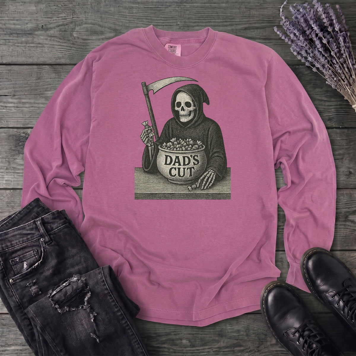 Dad's Cut Long Sleeve T-Shirt