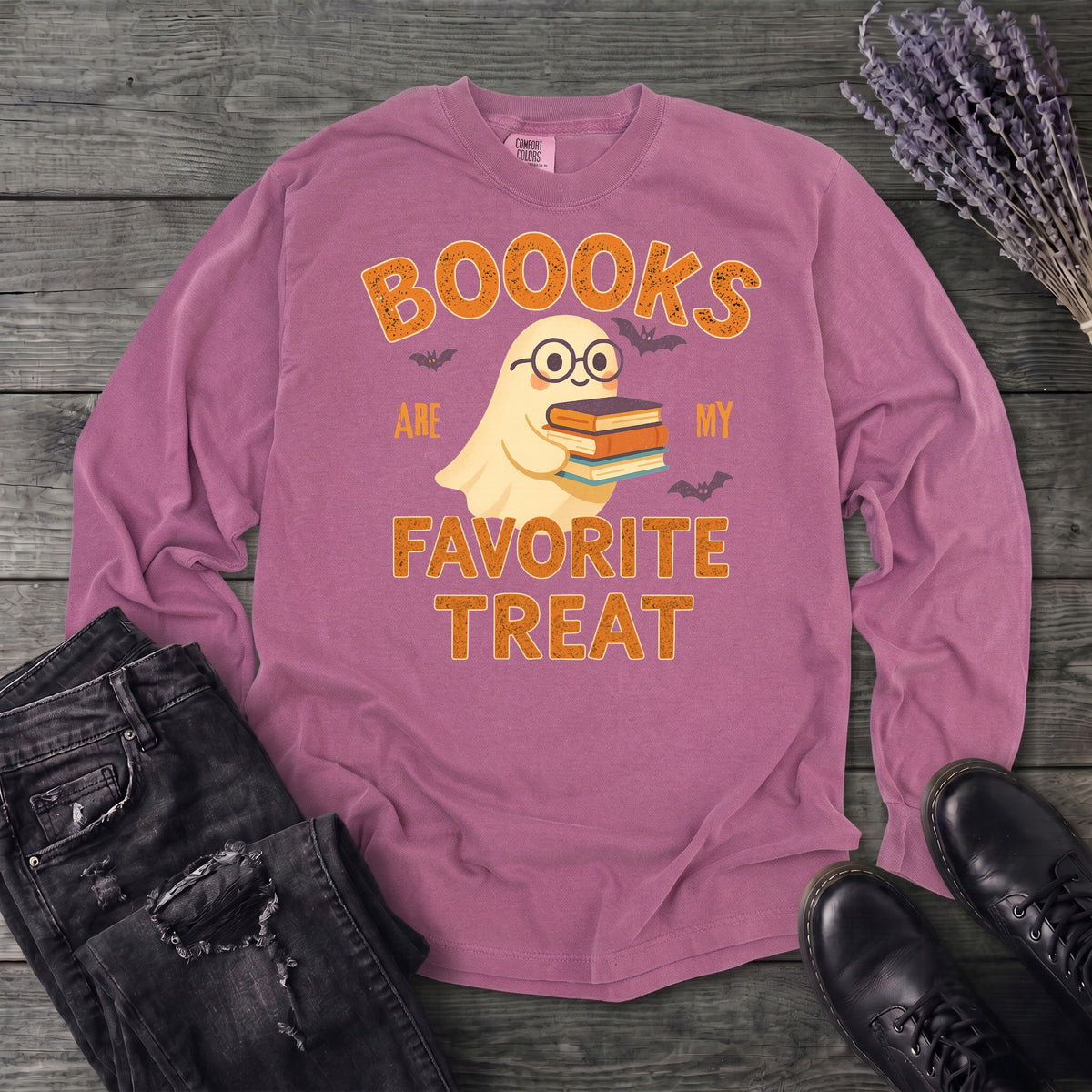 Books Are My Favorite Treats Long Sleeve T-Shirt