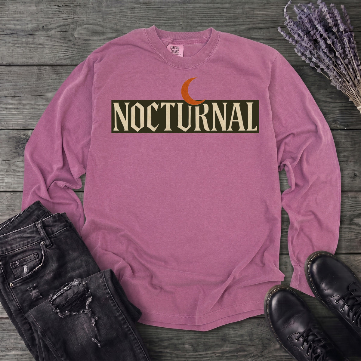 Nocturnal Moon Long Sleeve T-Shirt