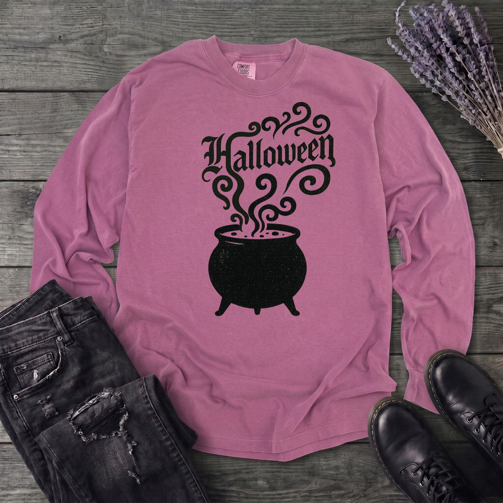 Halloween Cauldron Long Sleeve T-Shirt