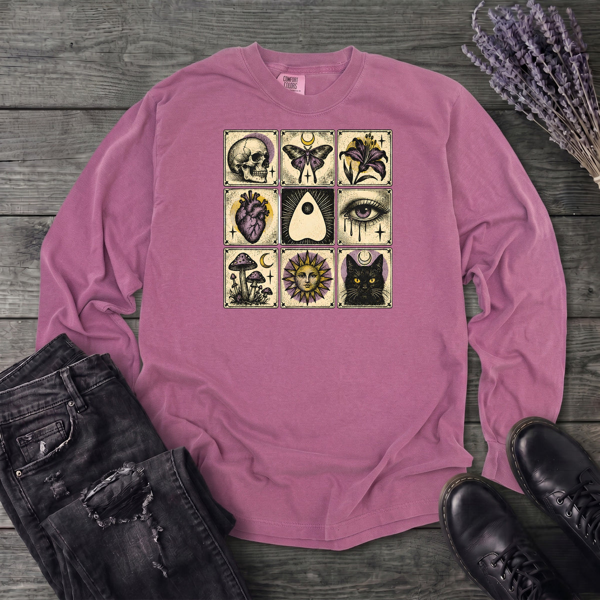 Occult Grid Long Sleeve T-Shirt