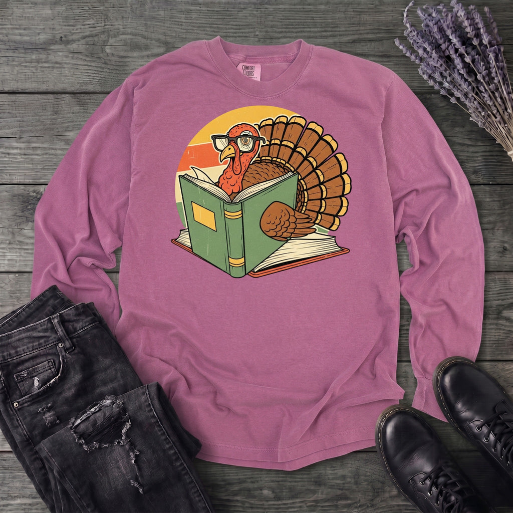 Turkey Reading Long Sleeve T-Shirt