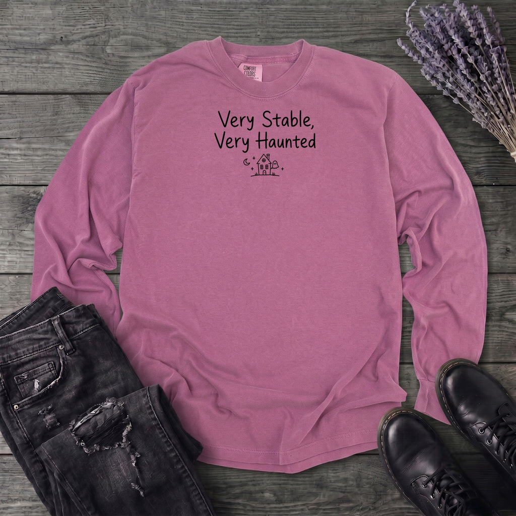 Very Stable, Very Haunted Long Sleeve T-Shirt