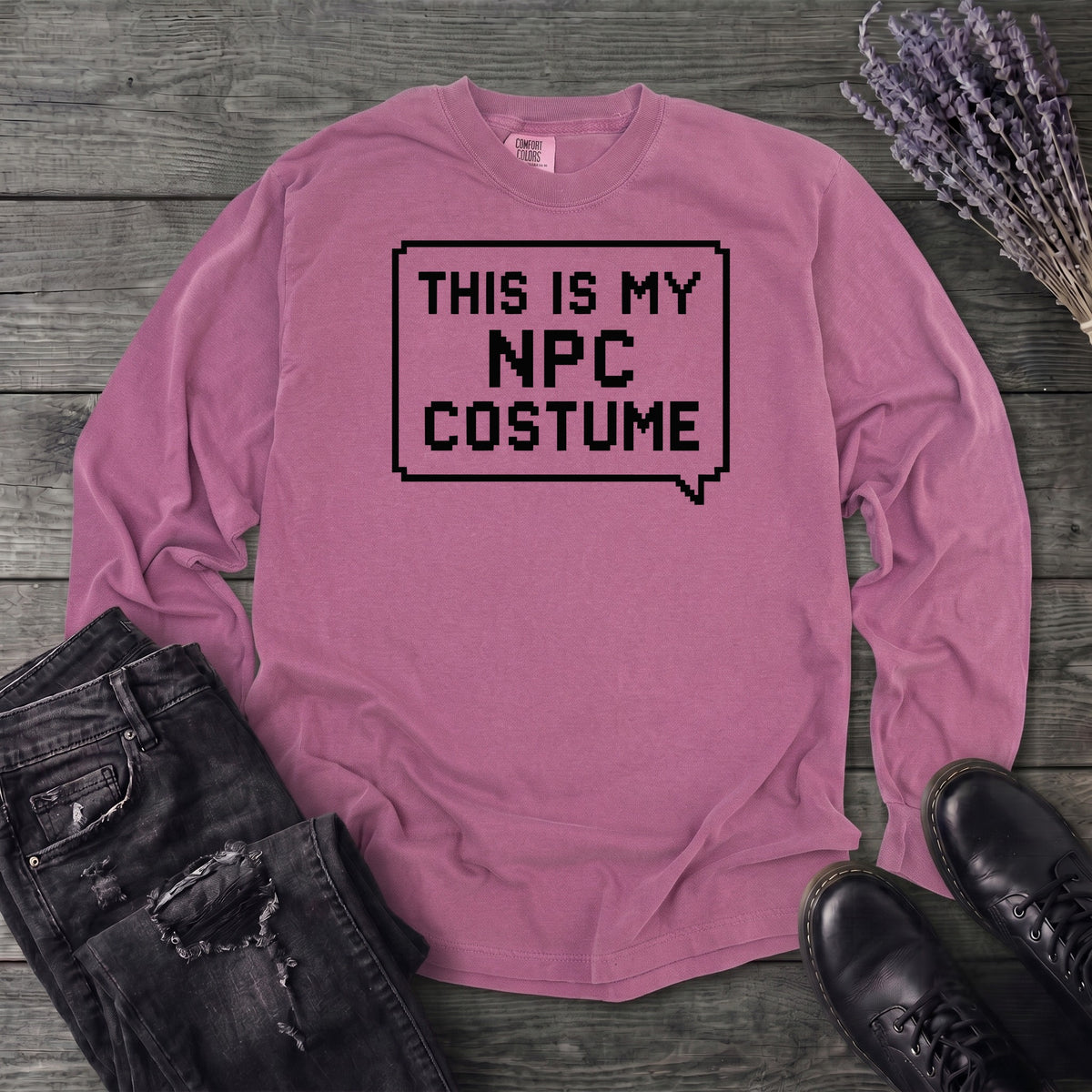 This Is My Npc Costume Long Sleeve T-Shirt