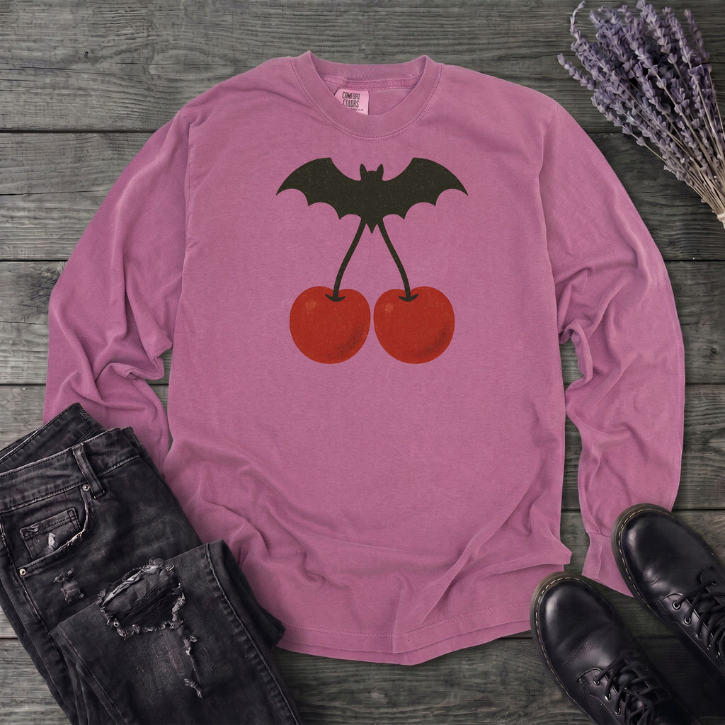 Bat Cherries Long Sleeve T-Shirt