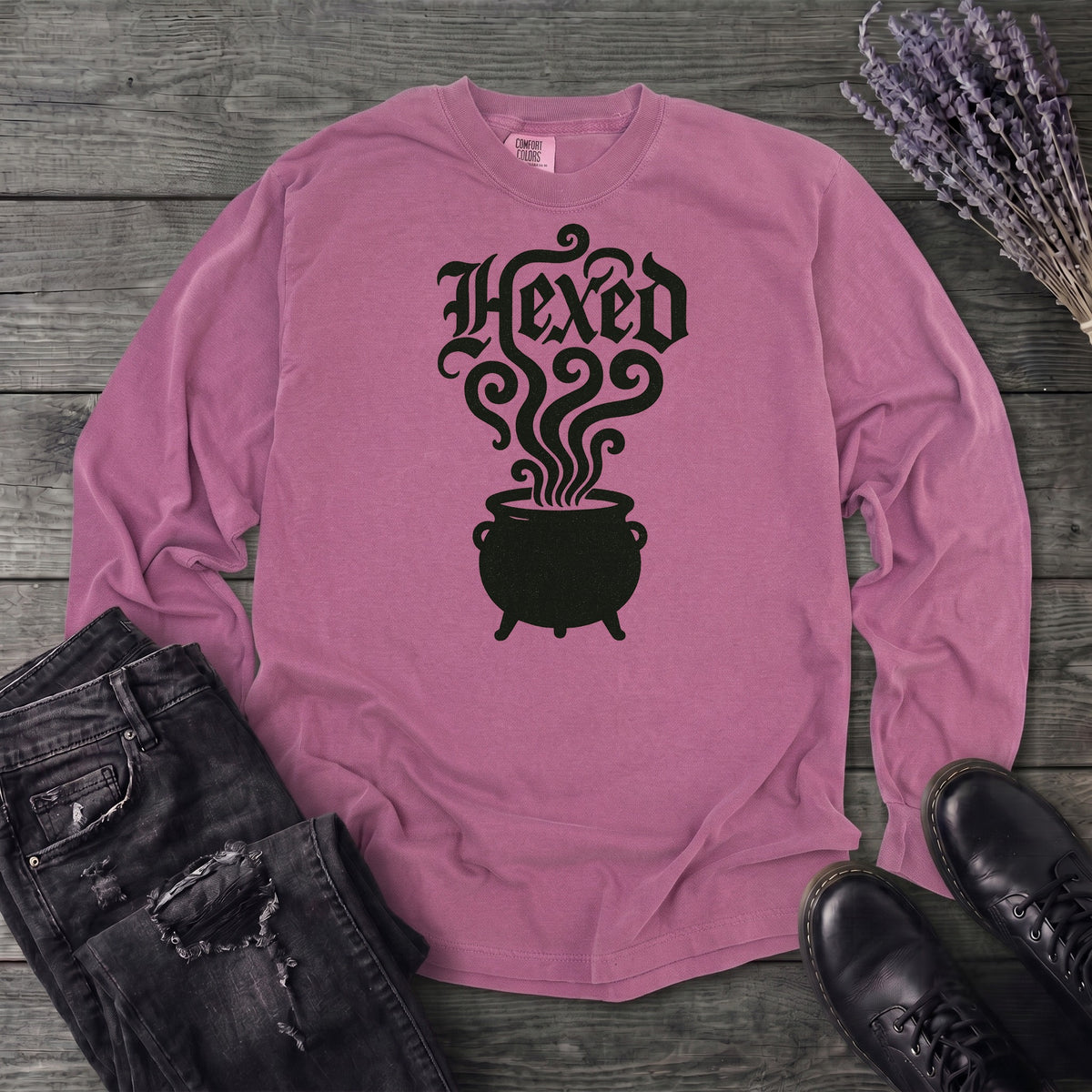 Hexed Cauldron Long Sleeve T-Shirt