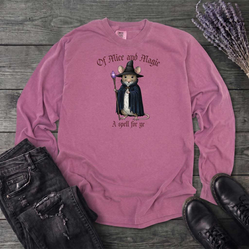Mouse Witch Medieval Long Sleeve T-Shirt