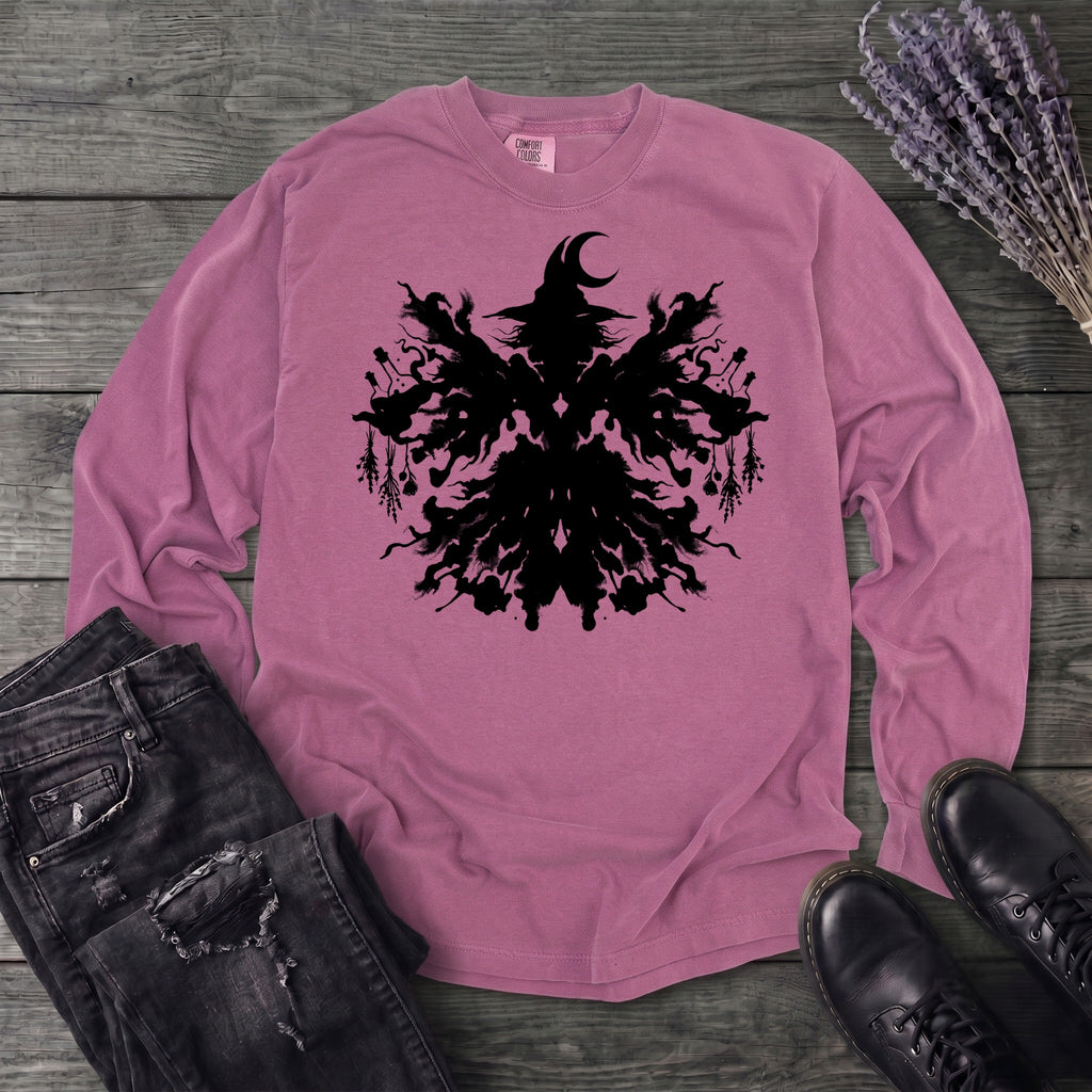 inkblot witch Long Sleeve T-Shirt