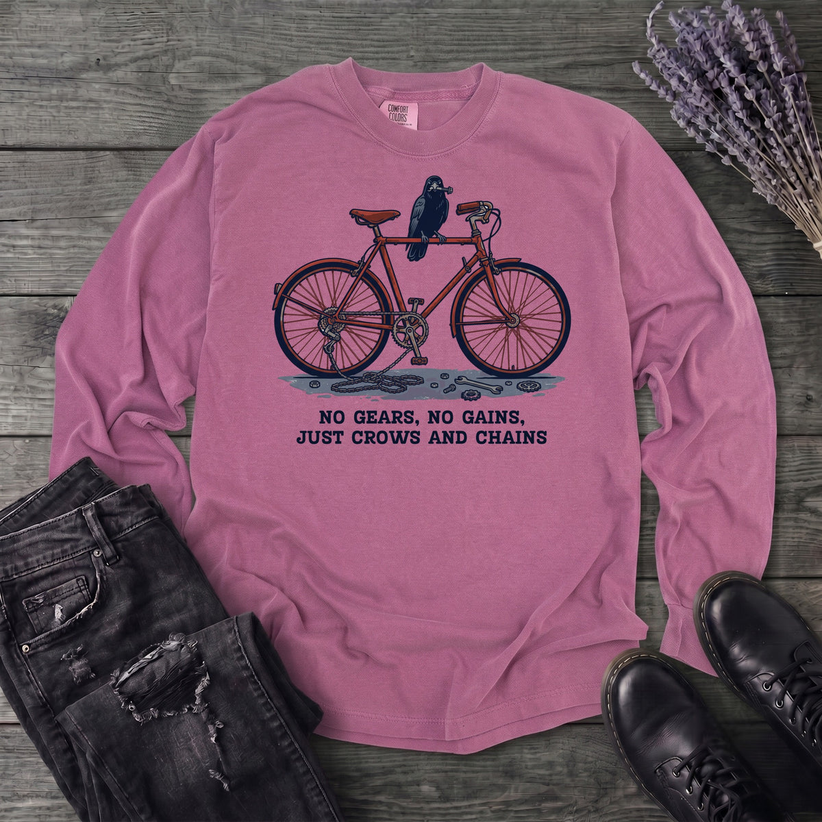 No Gears No Gains Long Sleeve T-Shirt