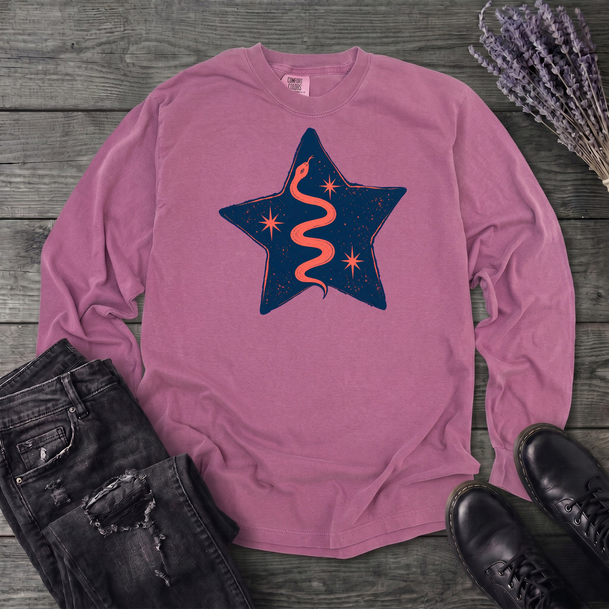 Snake Star Long Sleeve T-Shirt